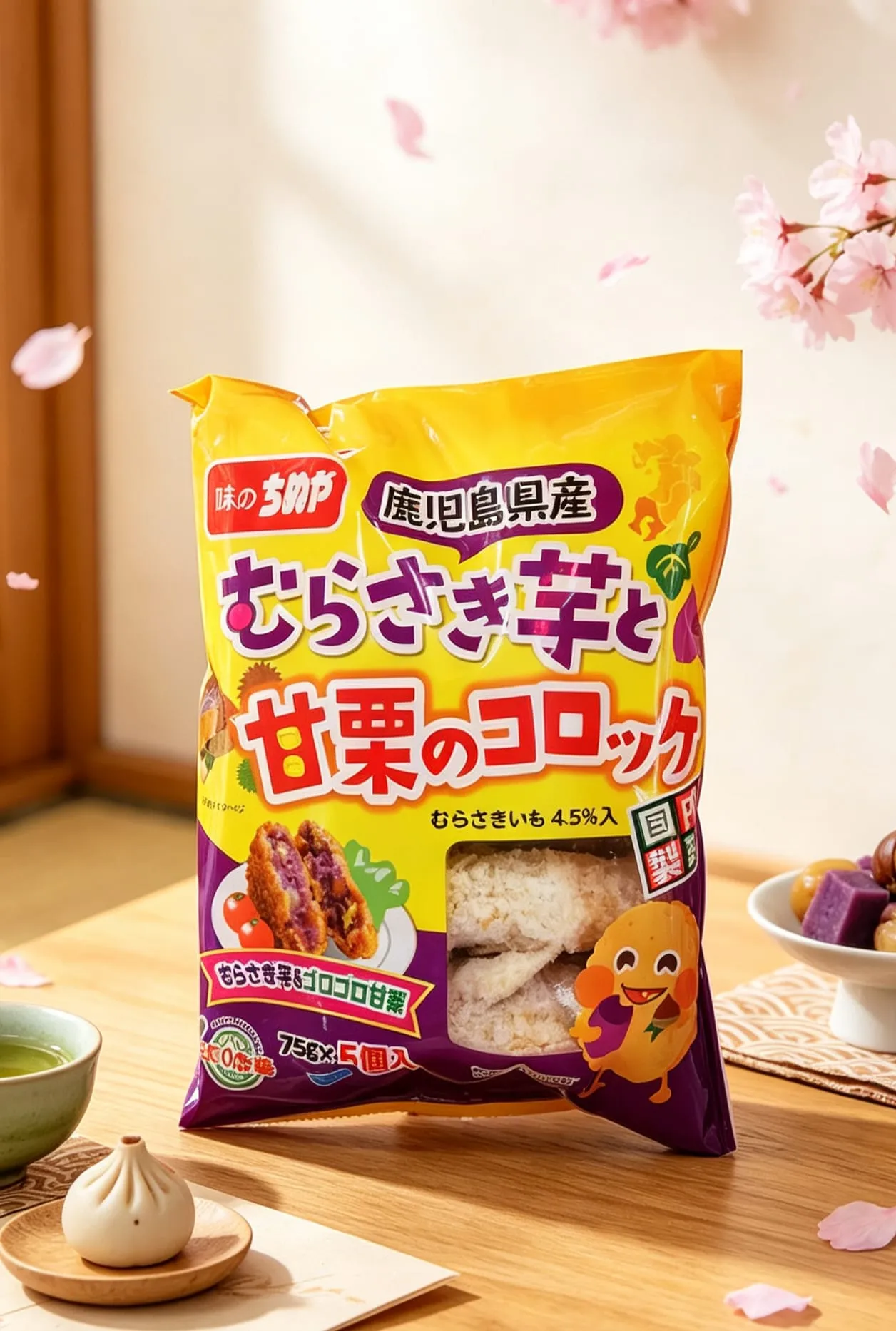 日本鹿兒島紫芋甘栗薯餅