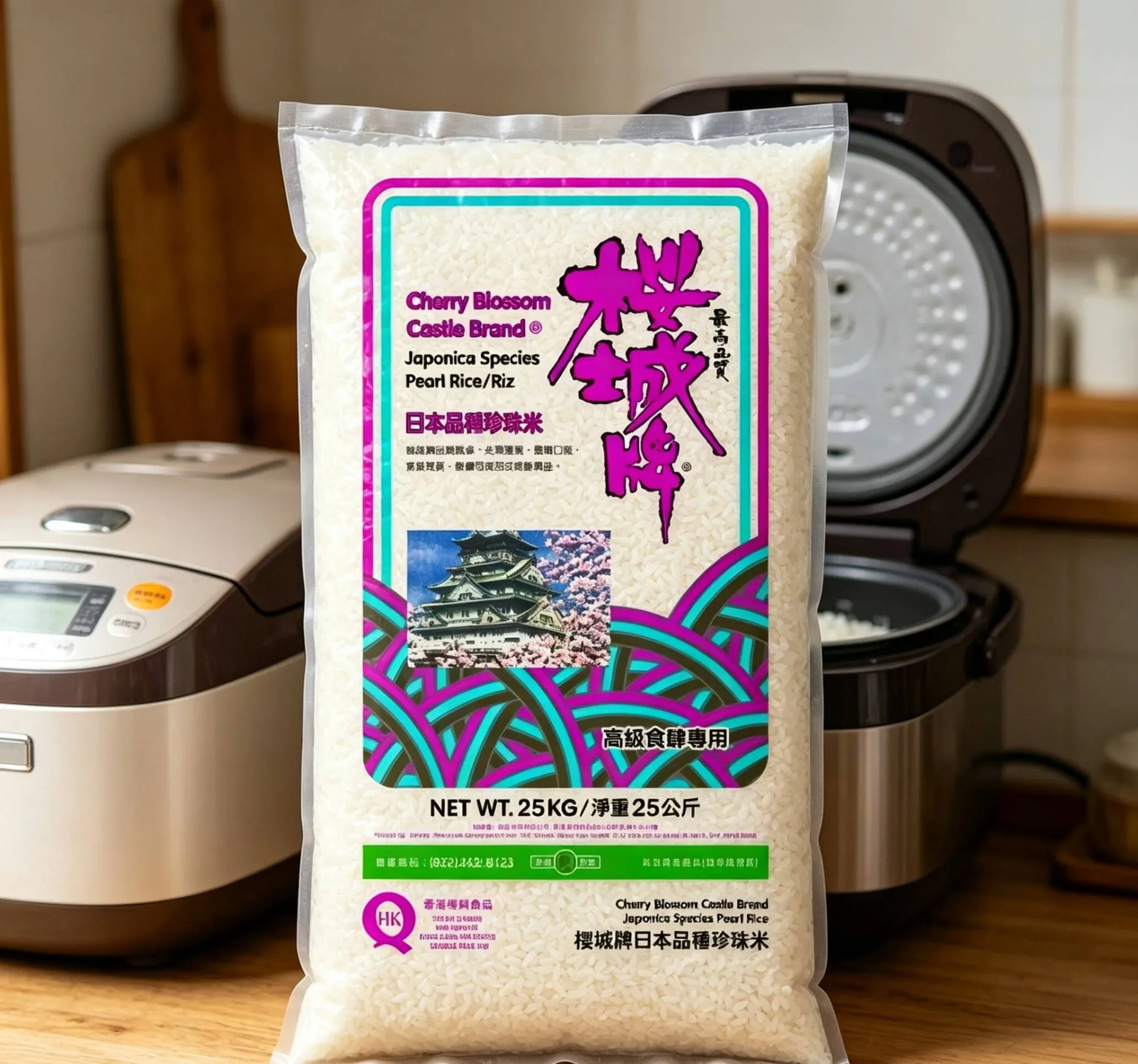 櫻城牌日本品種珍珠米25KG