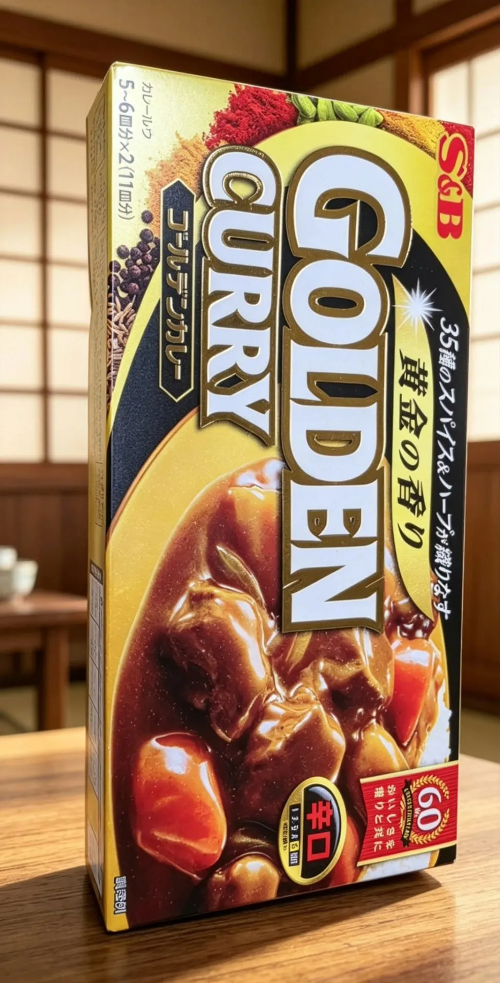S&B GOLDEN CURRY 黃金咖喱磚（辛口）